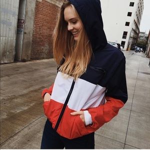 Brandy Melville Krissy jacket in red white blue
